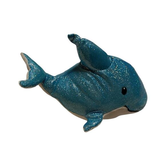 Sparkly Blue Dolphin Plush - Picture 1 of 4